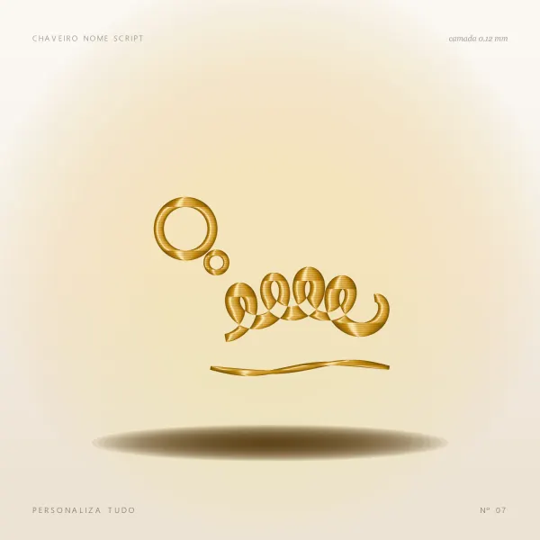 Chaveiro Nome Script