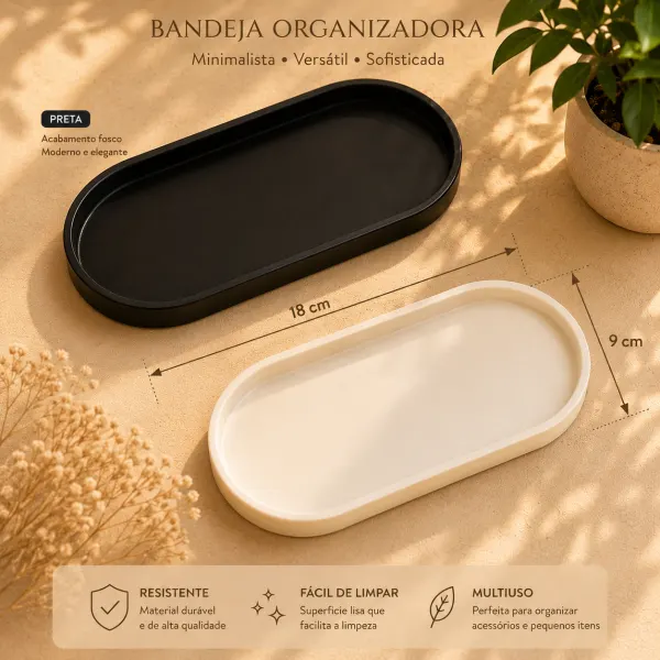 Bandeja Organizadora 3D – Minimalista e Decorativa